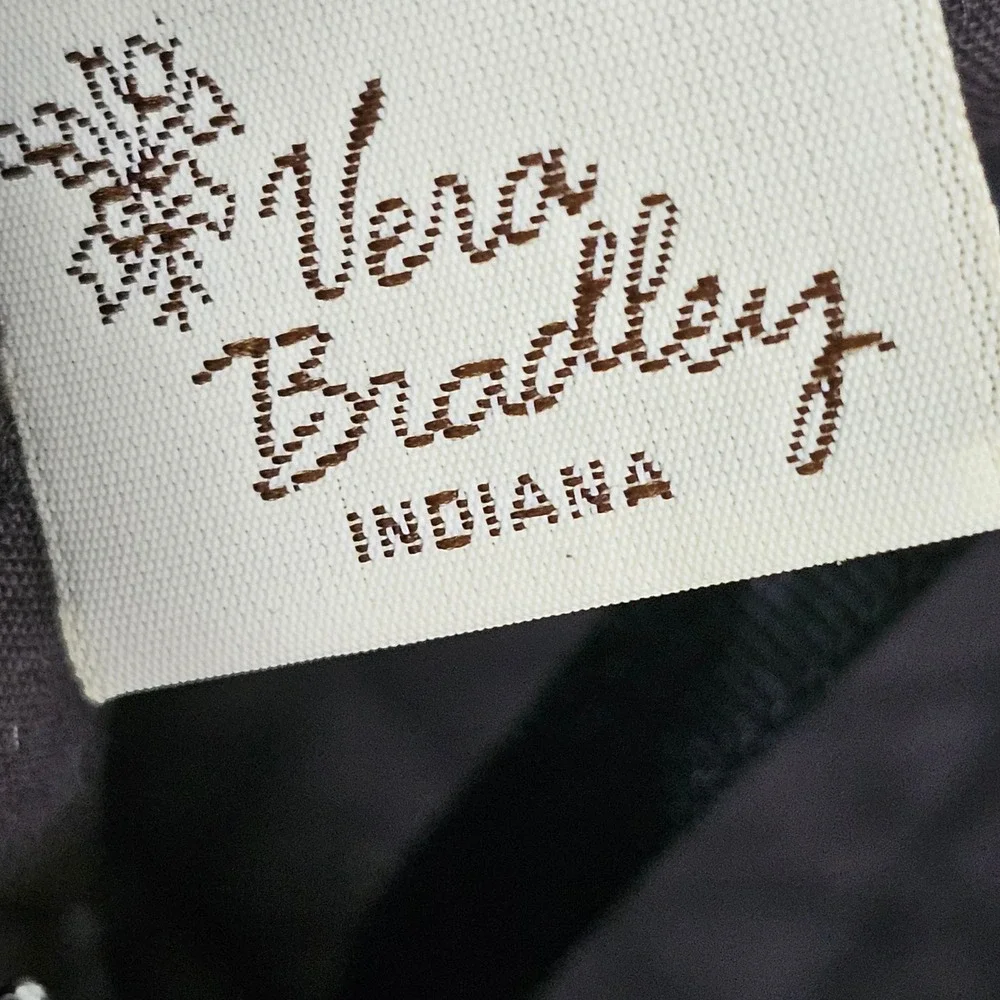 Vera Bradley Night Owl Quilted Cotton Garment Bag Carrier Brown Paisley Retired
